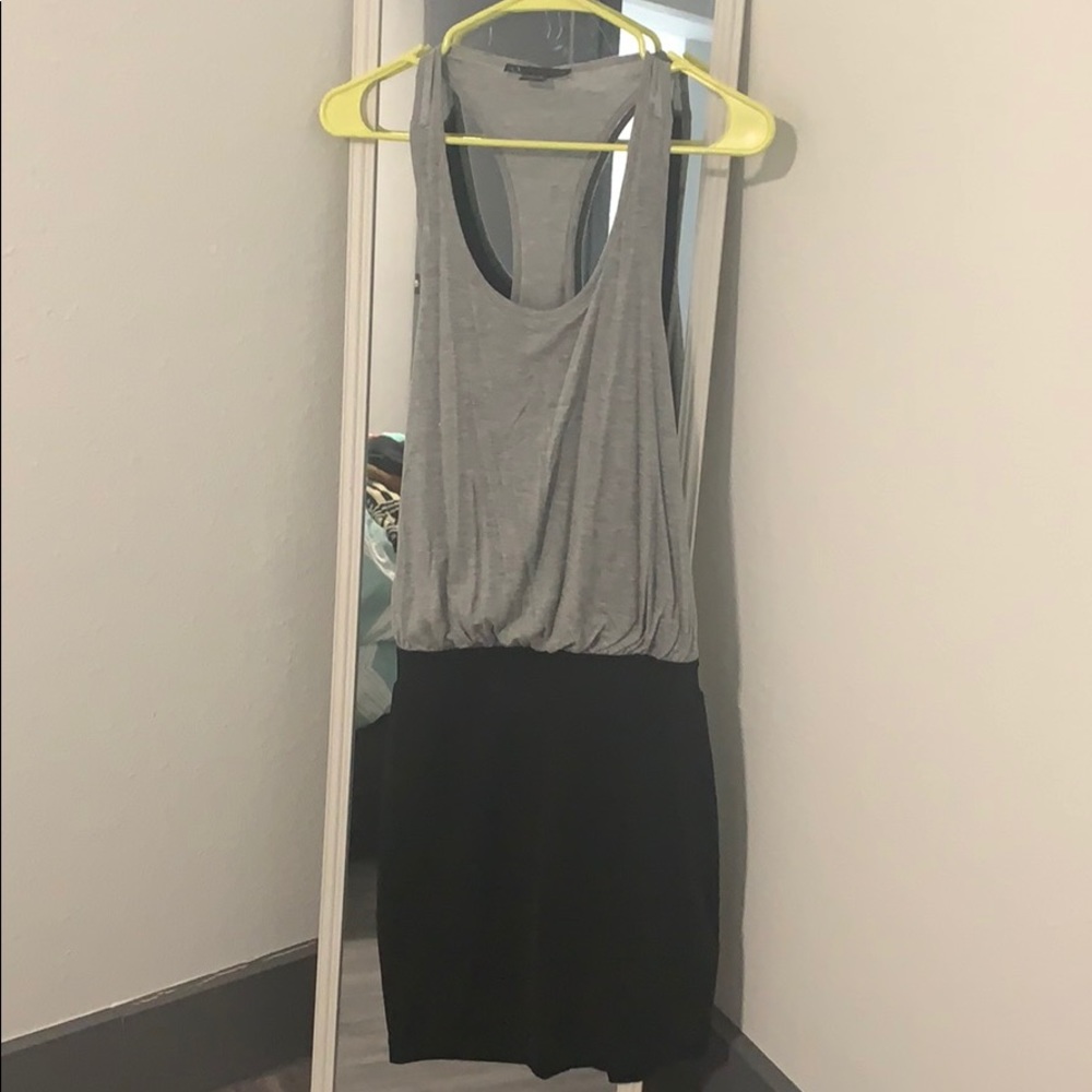 Armani exchange grey and black casual dress